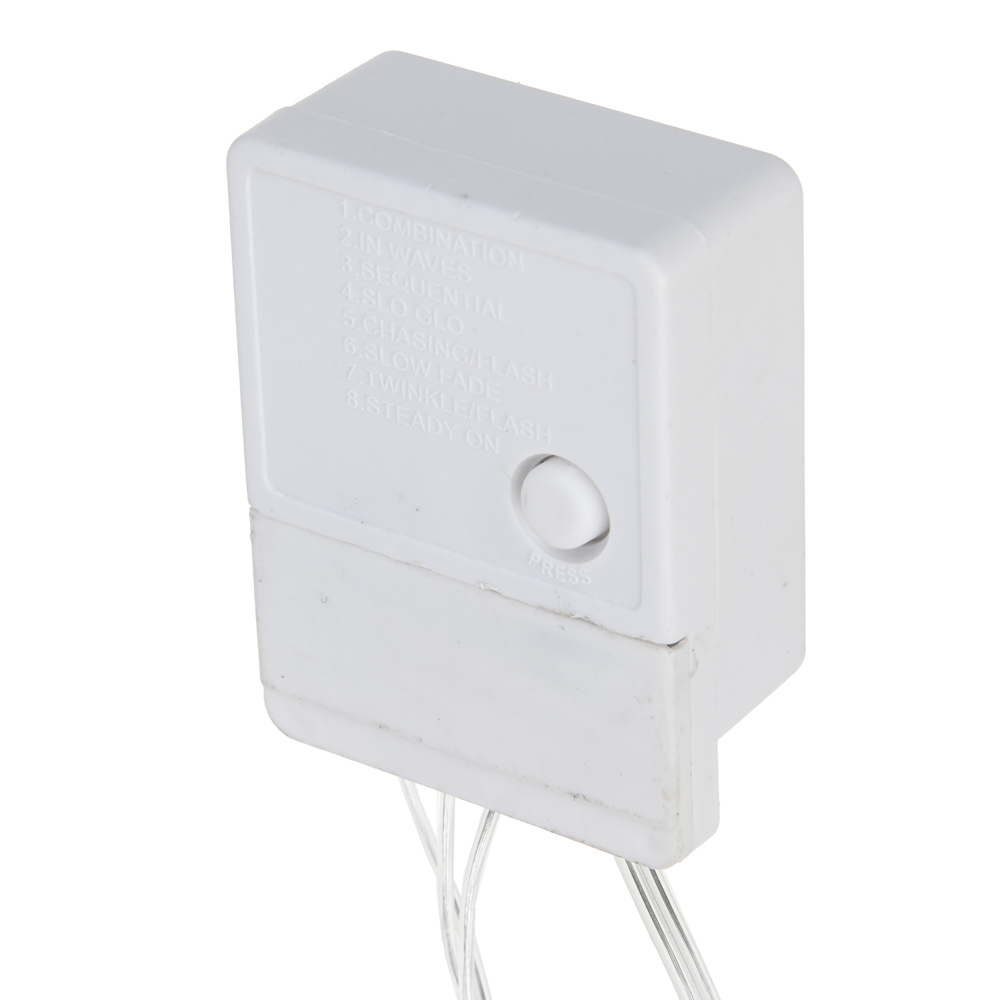 СНОУ БУМ Гирлянда эл. вьюн 20м, 120LED, шампань, 8 режимов, ПВХ прозрачный, 220В - #3