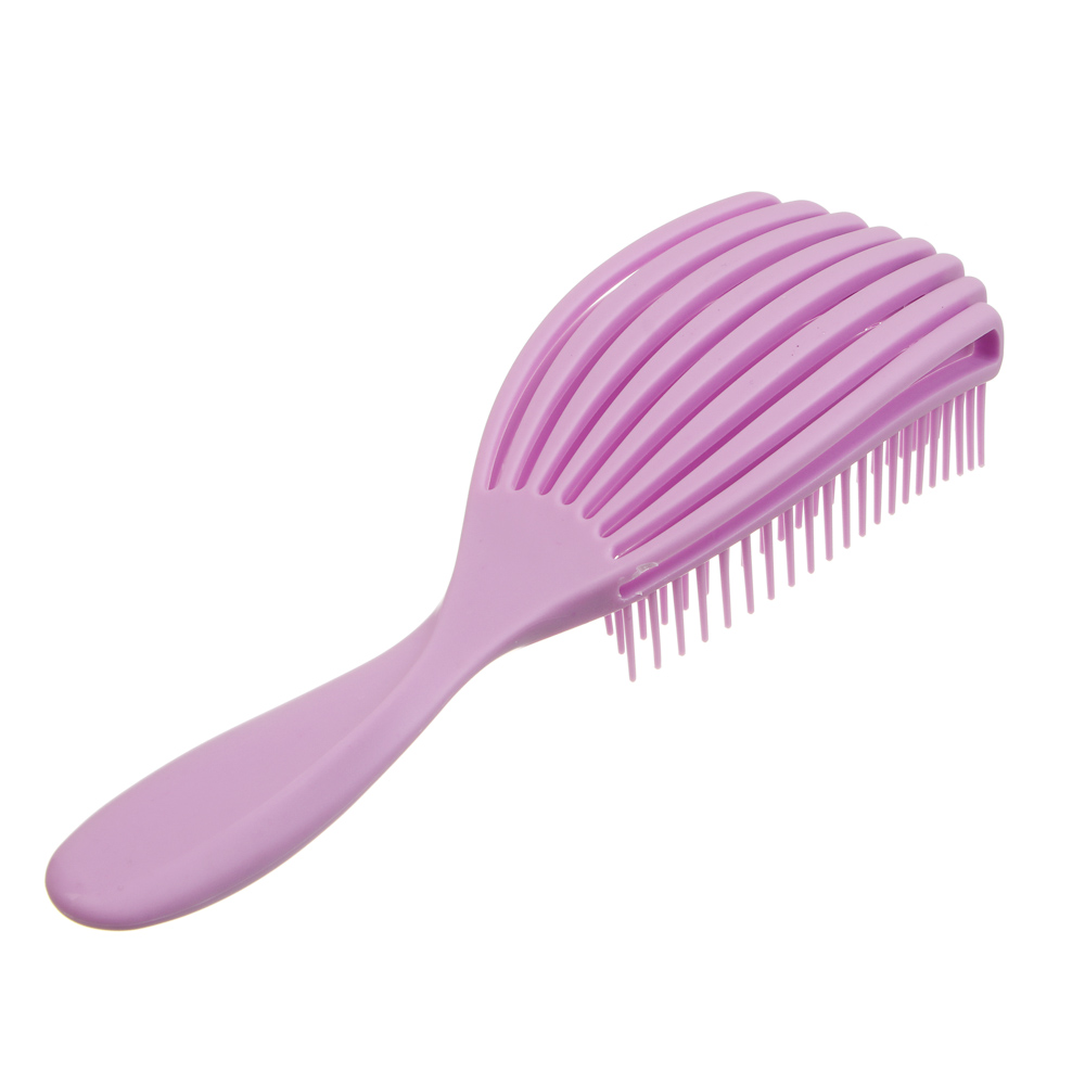 Расческа массажная веерная тм ЮНИLOOK, 23 см, пластик, 4 цвета - #3