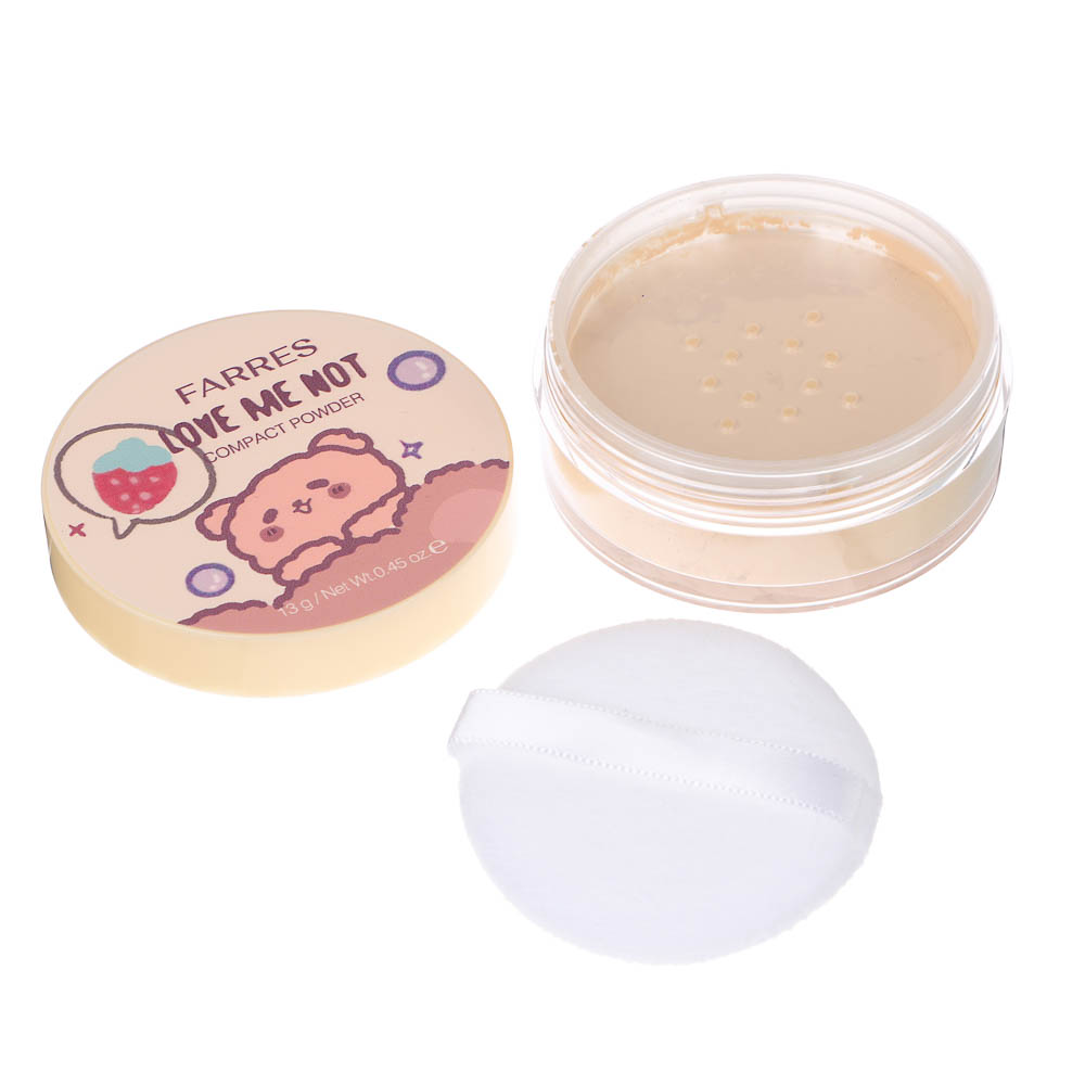 Пудра рассыпчатая матирующая HD-эффект "Love Me Not" тм Farres 13 г - #5