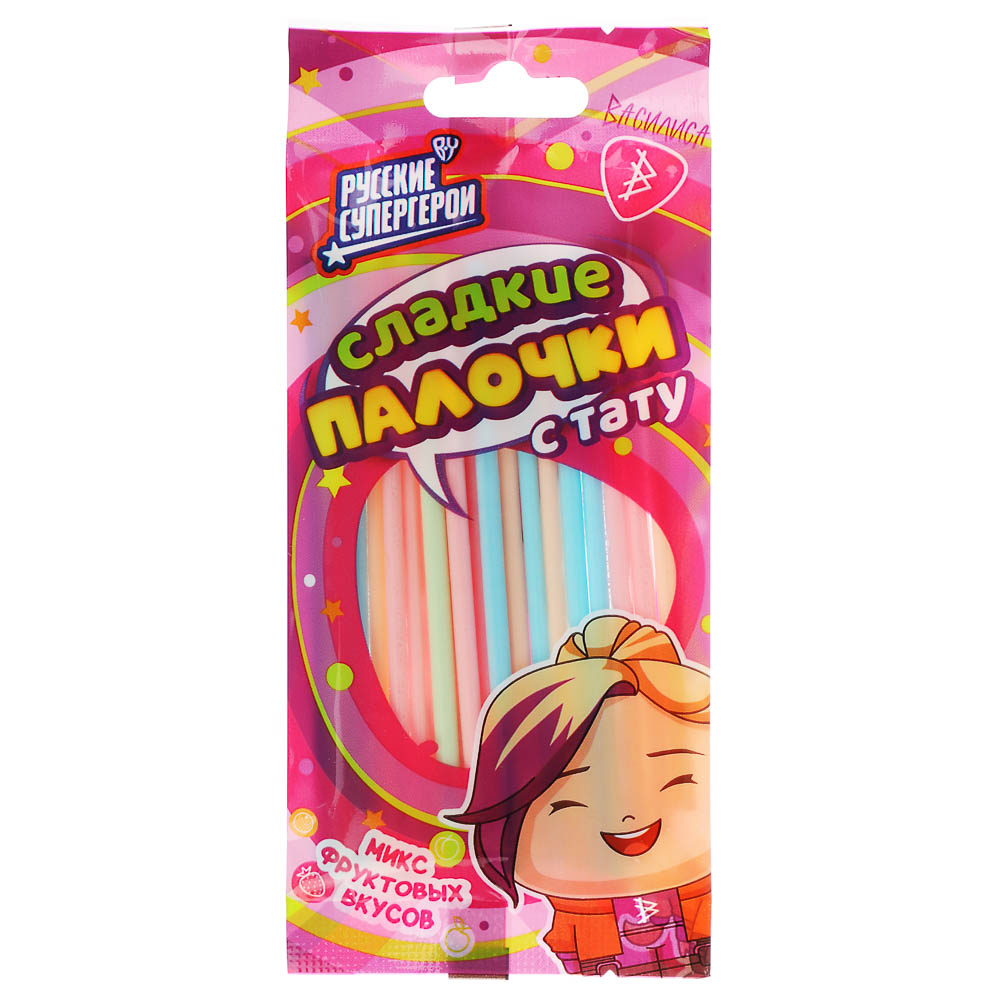 BY Русские Супергерои Сладкие палочки с тату 20 гр. - #6