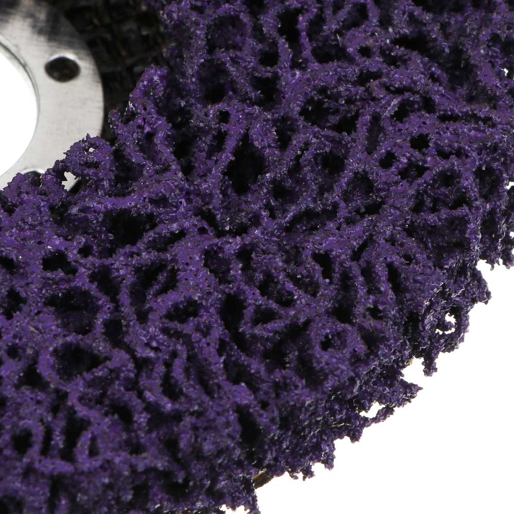 ЕРМАК Диск коралловый зачистной 125мм для УШМ, п.кв. 22 мм, толщина 14мм, фиолетовый, высокая жестк. - #4