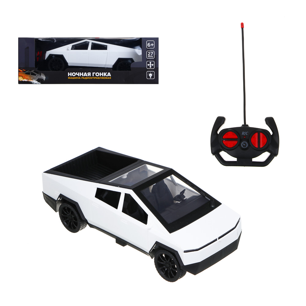 ИГРОЛЕНД Машина радиоуправляемая "Ночная гонка", 4-канальн.пульт, свет, 5хАА, PP, 33x17x11см, 3 диз - #1