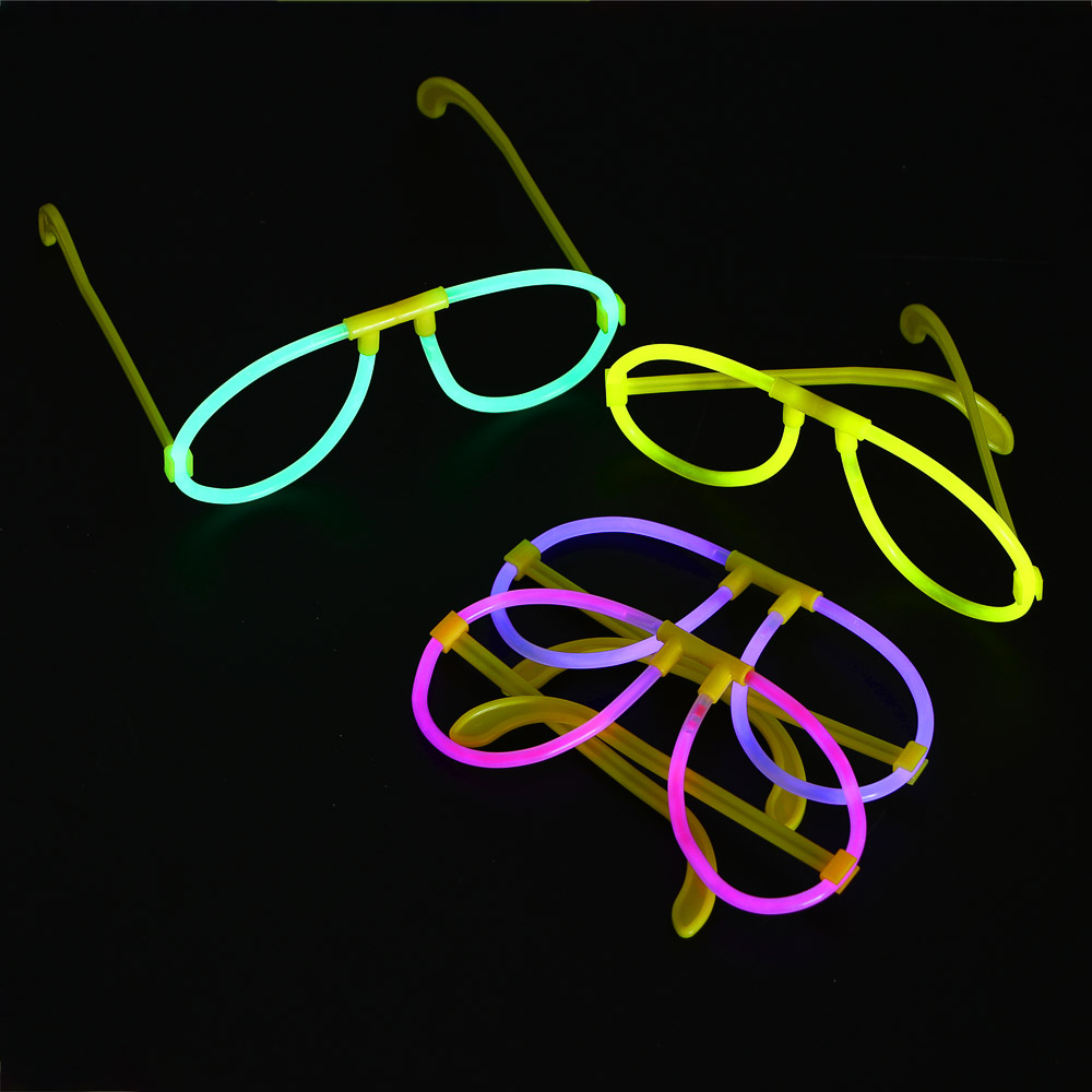 Неоновые очки, ширина очков 15см, пластик, 4 цвета - #1
