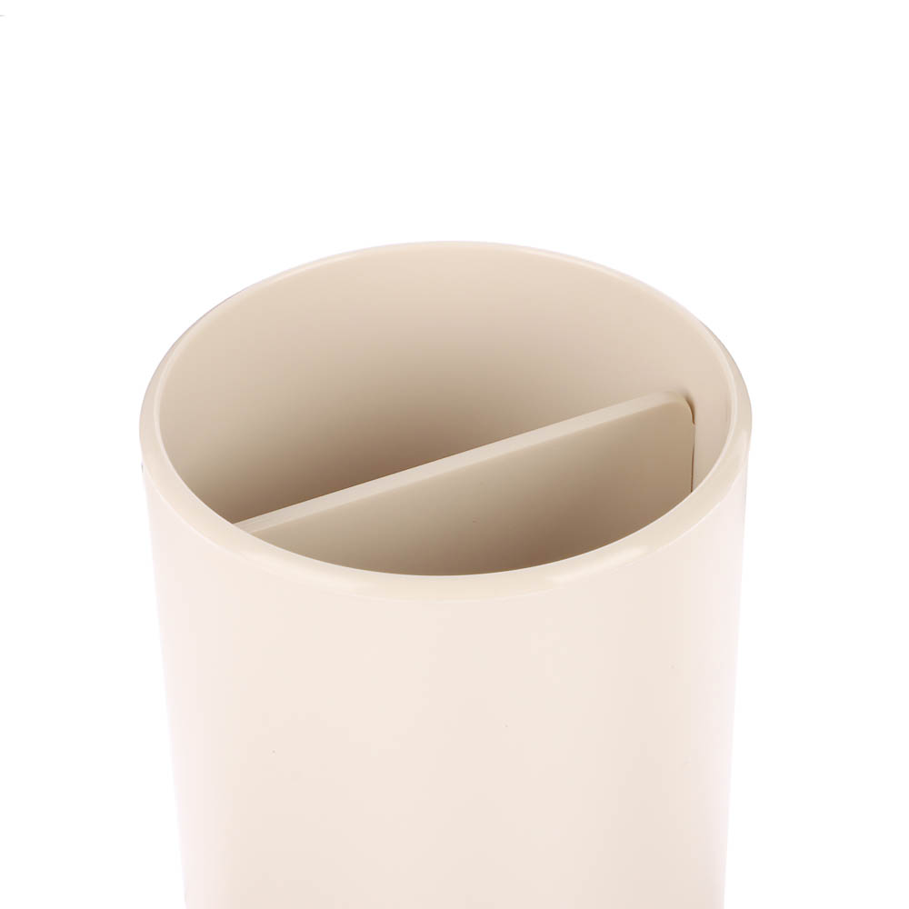 Стакан для зубных щеток Flux, 250мл, бежевый, 7,5х7,5х11см - #2