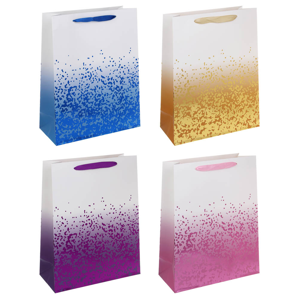 Пакет тм Fntastic подарочный, тиснение, 32x26x10см, бумага, арт.12, 4 дизайна - #1