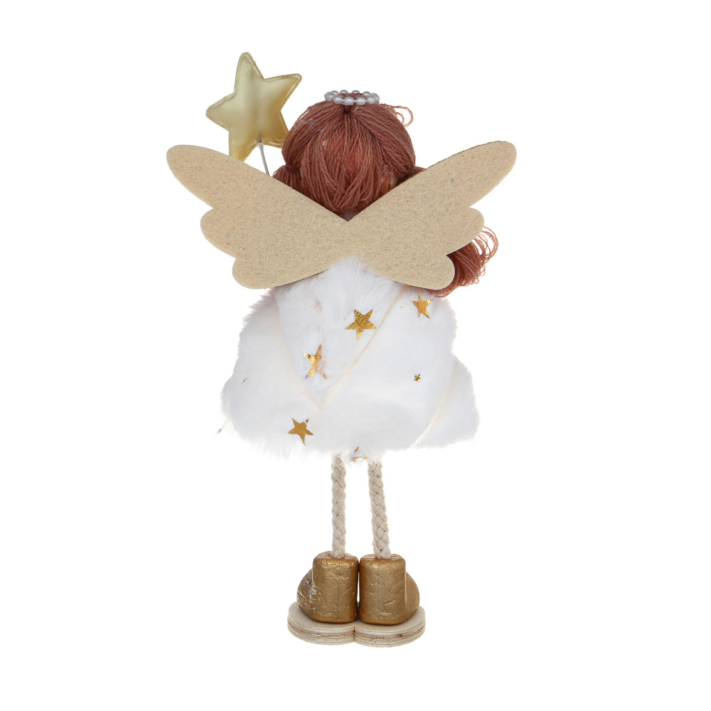 СНОУ БУМ Сувенир Ангел 21 см, полиэстер, белый, 3 вида - #6