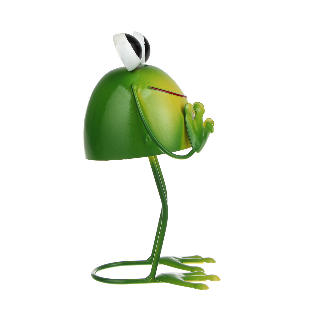 Фигурка садовая "Лягушка" тм INBLOOM, 10х10х19см, металл - #4