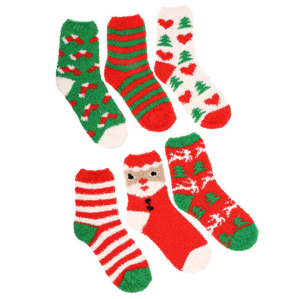 GALANTE Носки женские махровые "травка", р.23-25, 95% полиэстер, 5% спандекс, разноцветные, арт.1 - #4