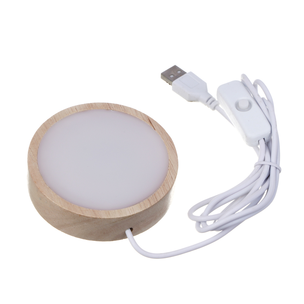 Светильник LED, 8x2 см, каучуковое дерево, пластик, 1 цвет - #2