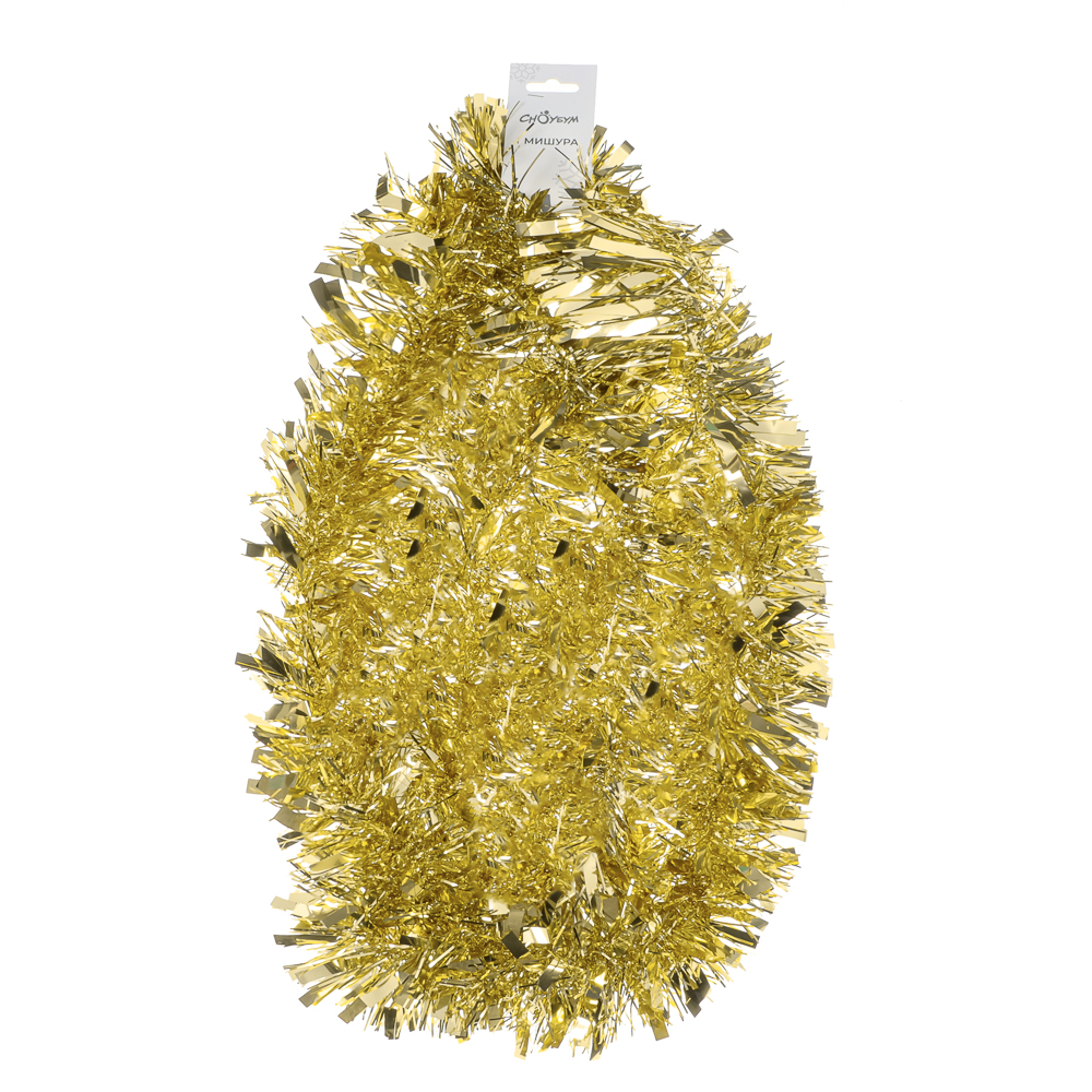 СНОУ БУМ Мишура 10x200см, ПЭТ, золото, 26-331 - #3