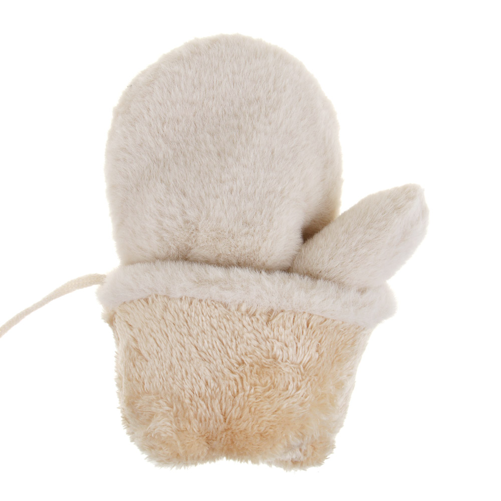 GALANTE Рукавицы женские из эко меха с искусст.жемчугом, р-р 18-20, 2 цвета, СЗПВ24-44 - #5