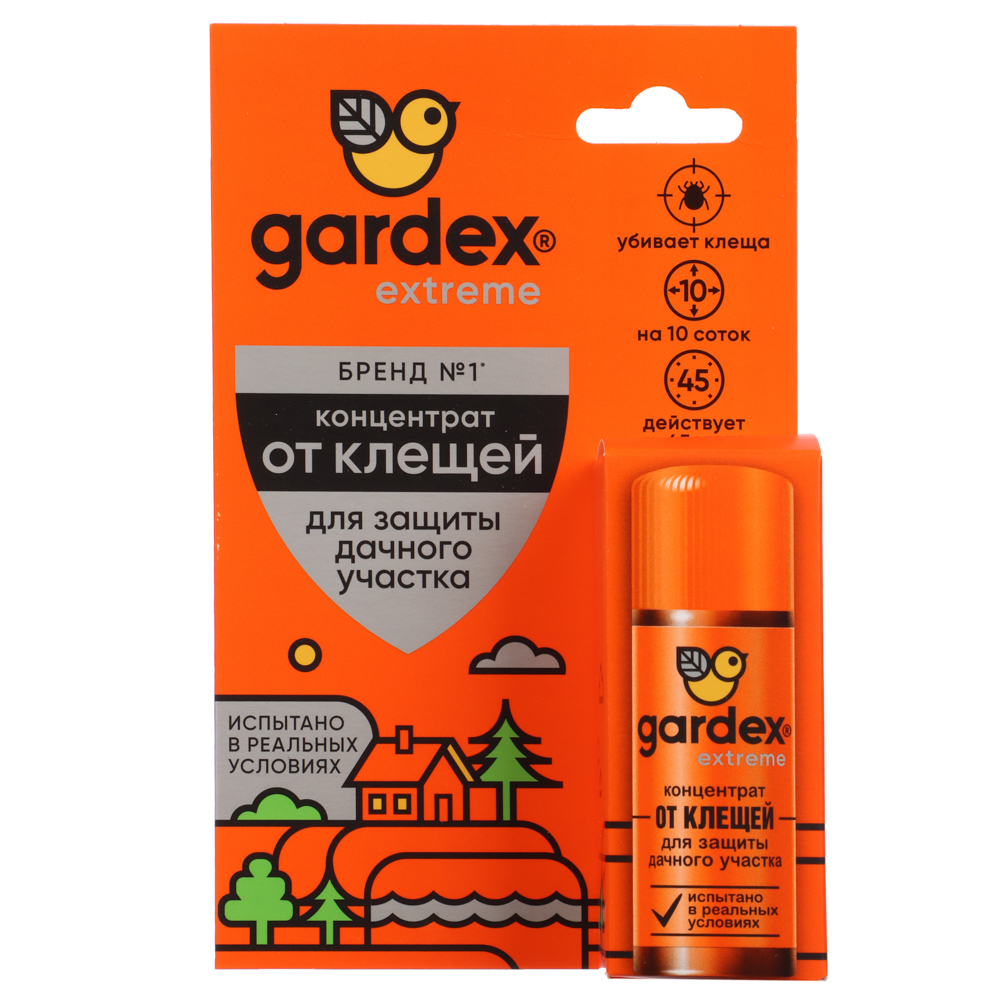 Концентрат для защиты дачного участка от клещей Gardex Extreme, 50мл - #1