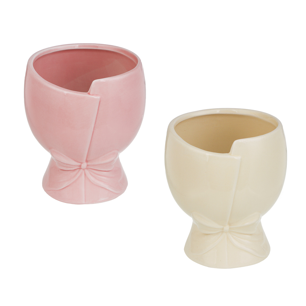 Ваза тм LADECOR "Букет" 12x12x13,5 см, керамика, 2 цвета - #1