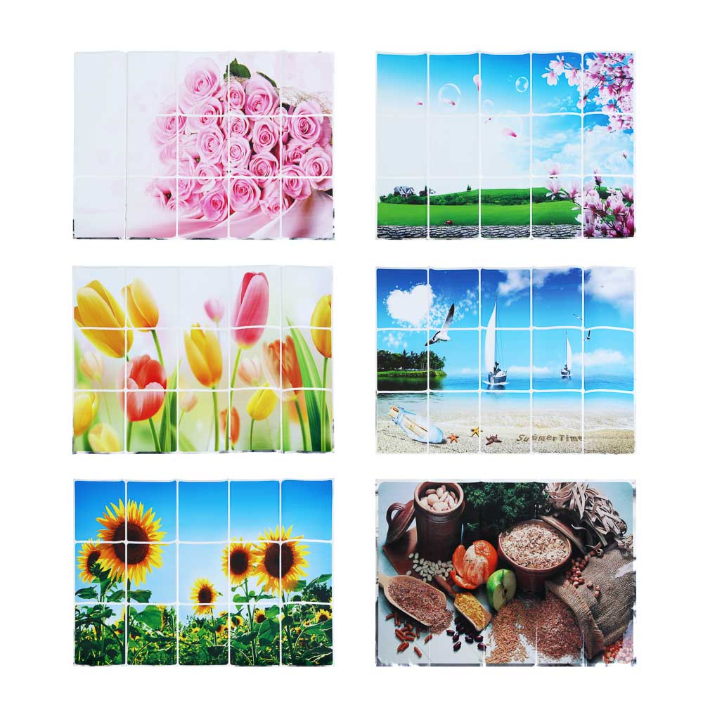 VETTA Наклейка на кафель, ПВХ, 45х75см, 6 дизайнов - #1