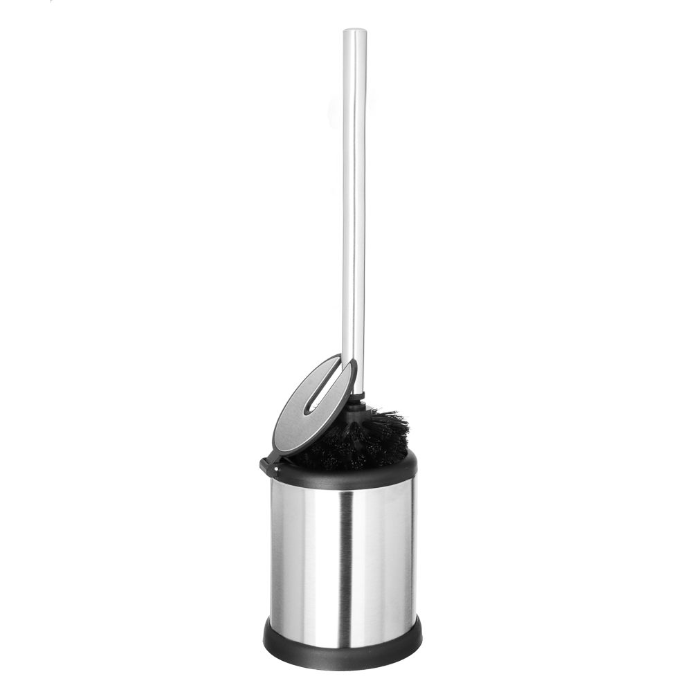 VETTA Ёрш для туалета напольный, автоматическая крышка, хром, нерж.сталь - #3