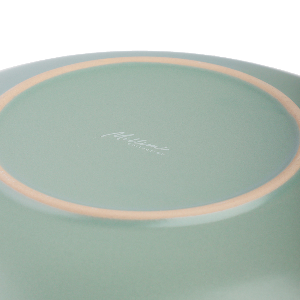 MILLIMI Тарелка десертная 20х2.5см, керамика, оливковый - #6