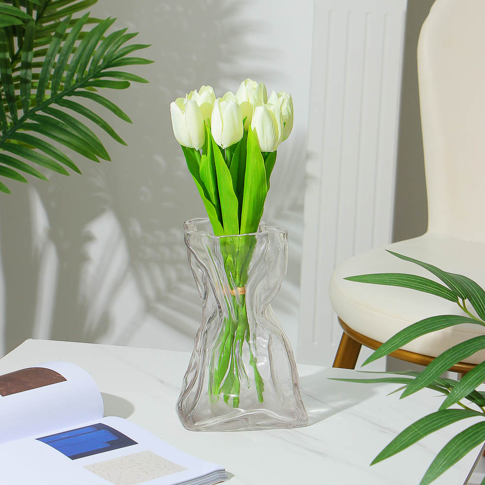 Ваза декоративная стеклянная, 22 см, арт.06.07-8 - #2