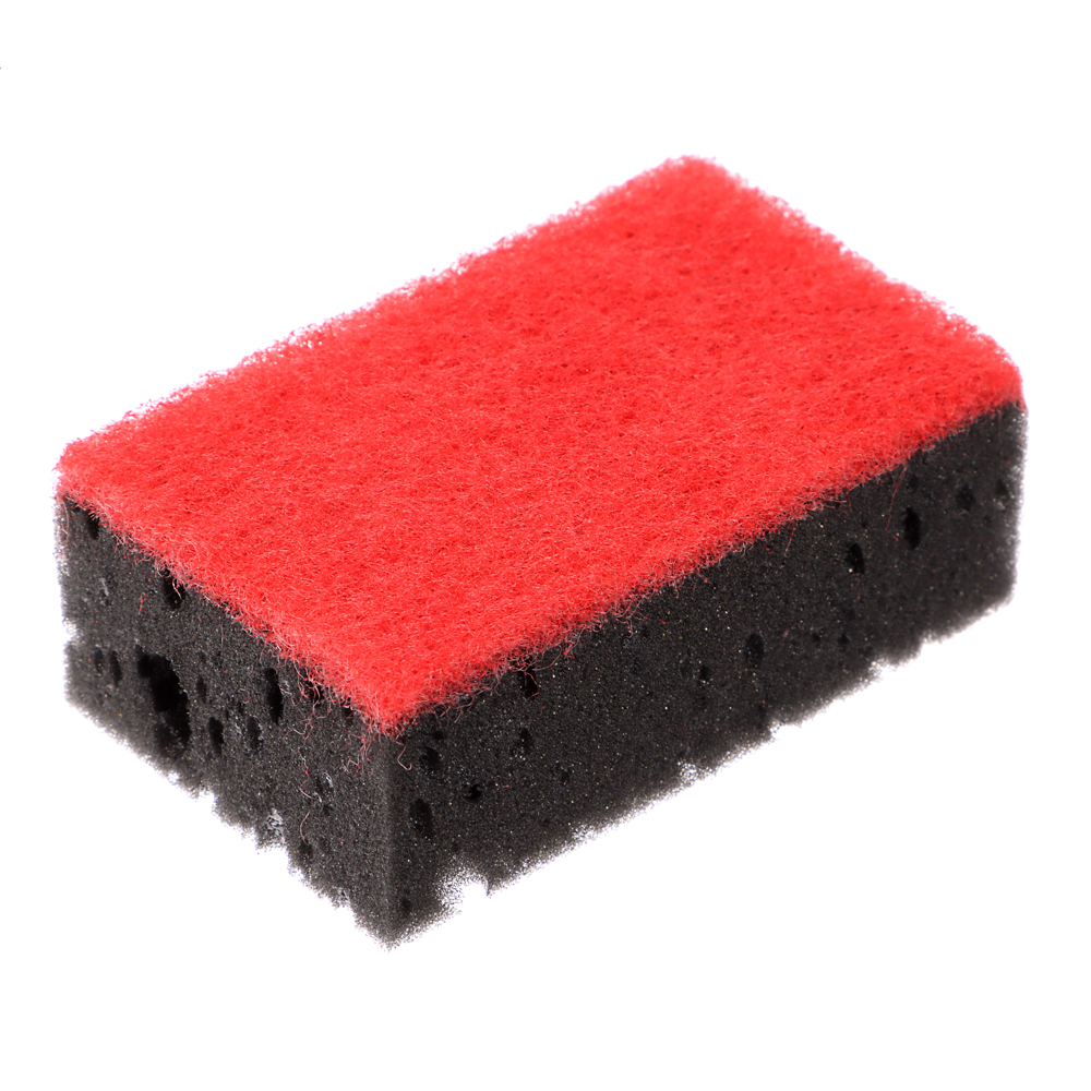 VETTA Набор губок для мытья посуды BLACK, 4 шт, 10,7х6,5x4 см, цветной абразив - #4
