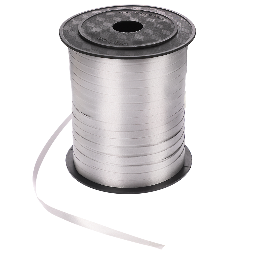 Лента 5мм x 230м серебряная/G - #2