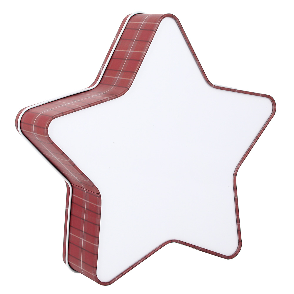 СНОУ БУМ Шкатулка жестяная, в форме звезды, 22,8x6 см - #4
