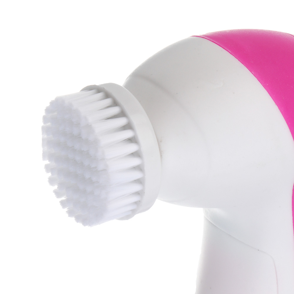 LEBEN Массажер для лица и тела, 2 скорости, набор насадок, 2xАА (не в компл.), розовый - #5