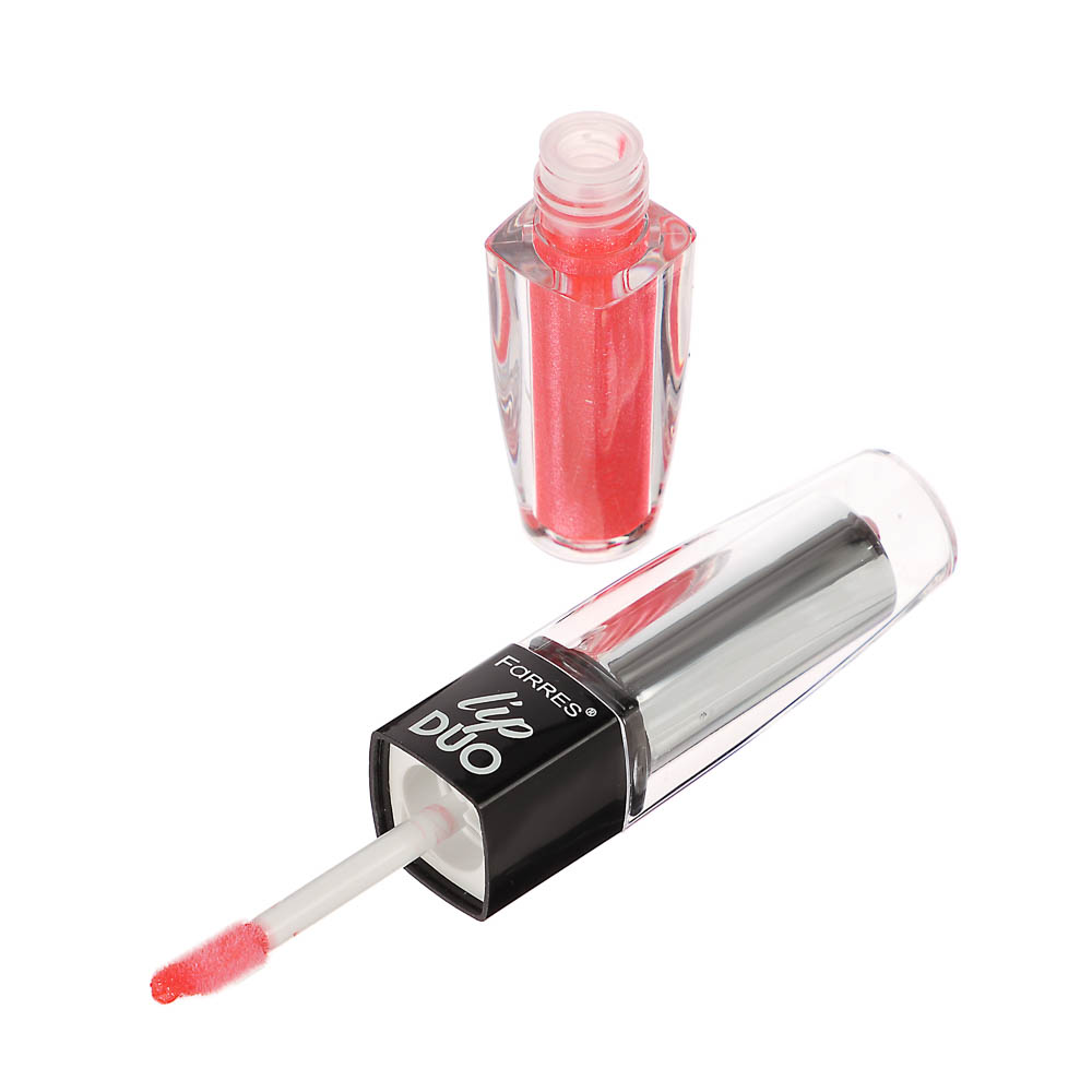 Блеск увлажняющий + помада для губ 2 в 1, тм Farres 4 г - #12