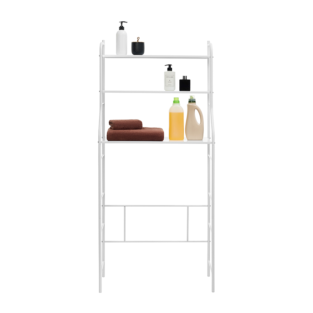 Стеллаж с полками над стиральной машиной, металл, 68,5х26х15,6см, металл, белый - #2