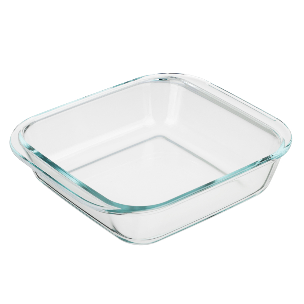 SATOSHI Форма для запекания жаропрочная квадратная, с ручками, стекло, 21,3x18,9x5см, 1,1л, GB-S1100 - #1