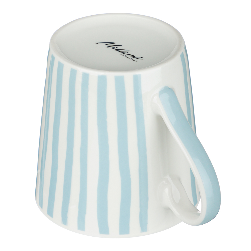 Кружка Фрукты в полоску тм MILLIMI, 330мл, 2 дизайна, фарфор - #5