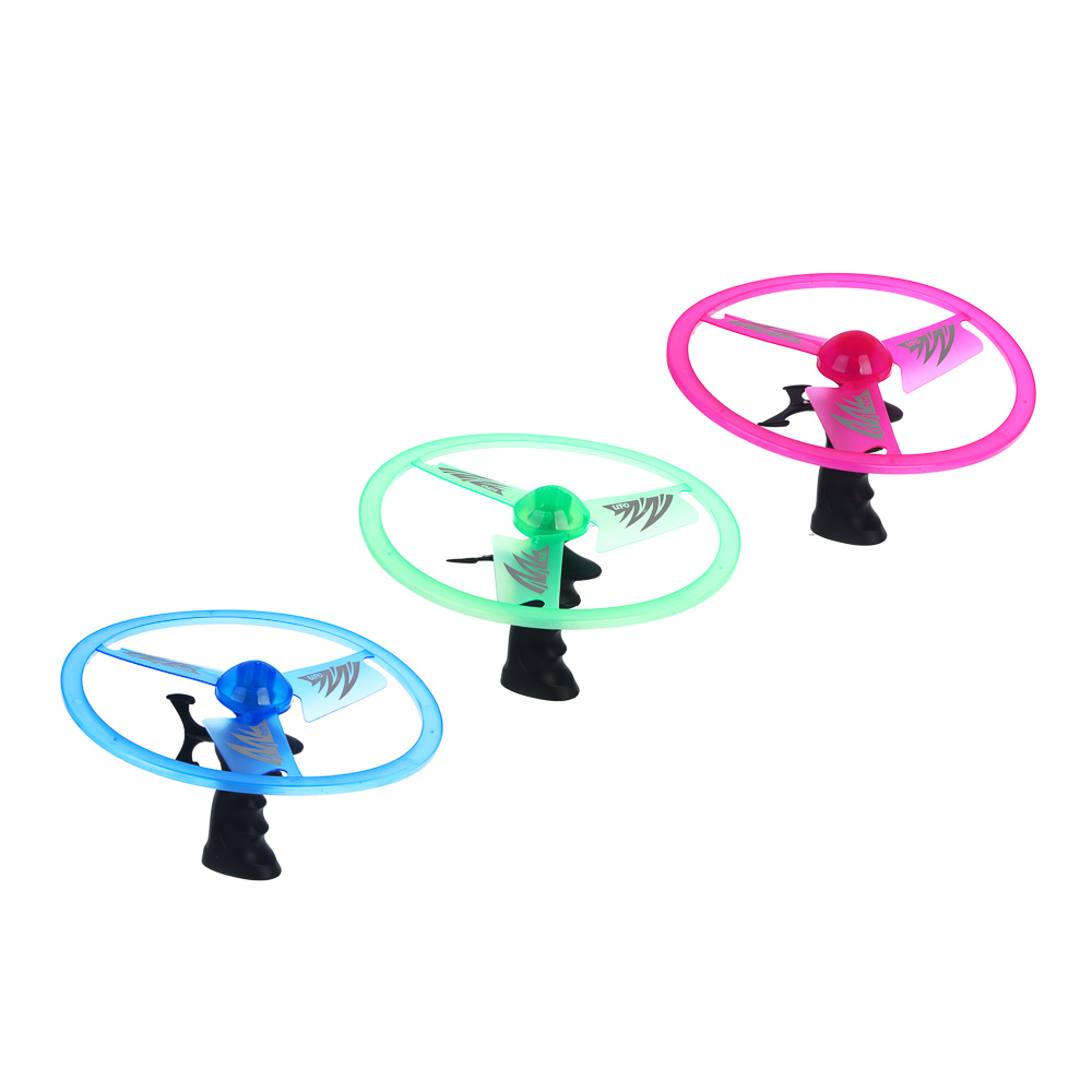 Запускалка с вертушкой большая механическая, 3х13AG, свет, d 25см, PP - #2