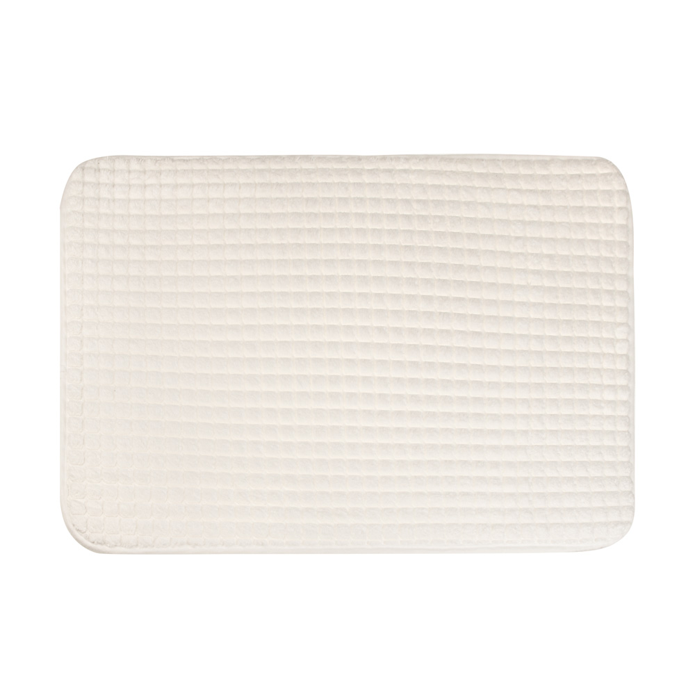 Набор ковриков для ванной  тм VETTA Corn, сетка кукурузная 270г/м², губка, 60х40см+80х50см, молочный - #2