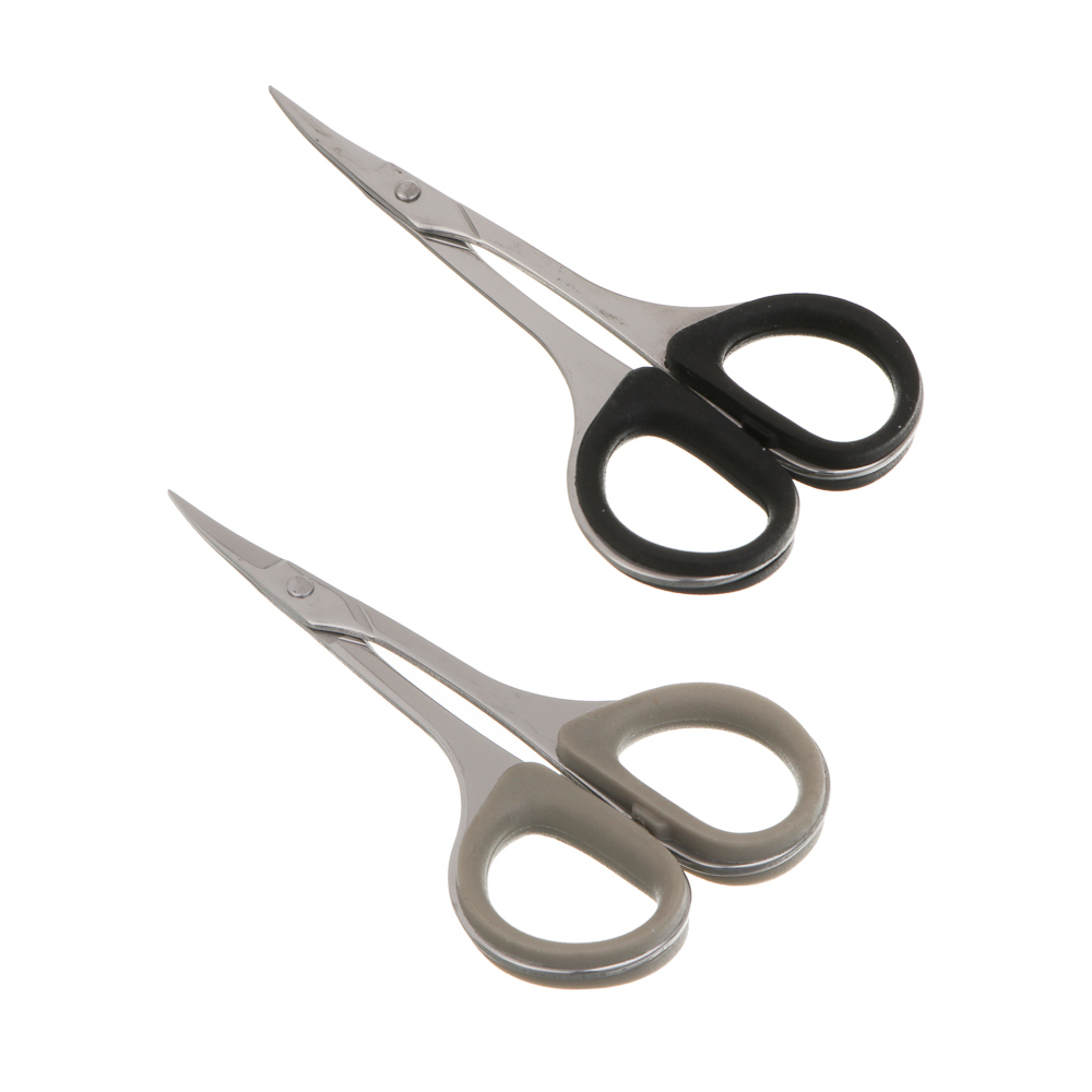 Ножницы маникюрные для кутикулы тм ЮНИLOOK, сталь, силикон, 9 см, 2 цвета - #1