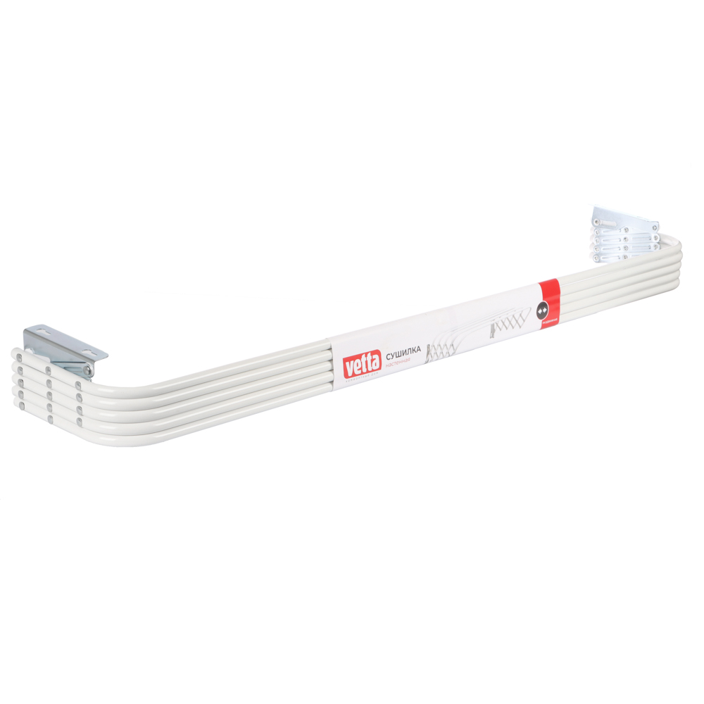 VETTA Сушилка для белья настенная раздвижная, окрашенная сталь, 100см - #7