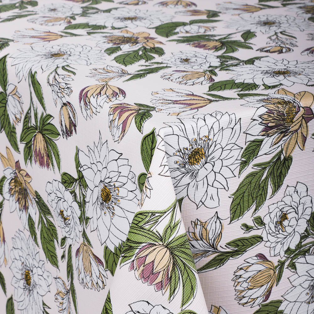 PROVANCE Хейзел Скатерть ПВХ 110х140см на текстильной основе, 2 дизайна - #4