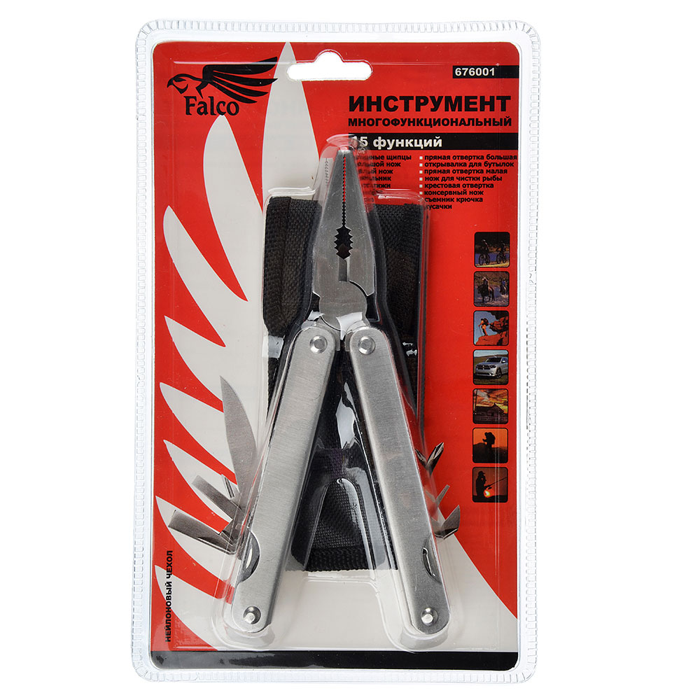 FALCO Многофункциональный инструмент 15 функций 15см - #2