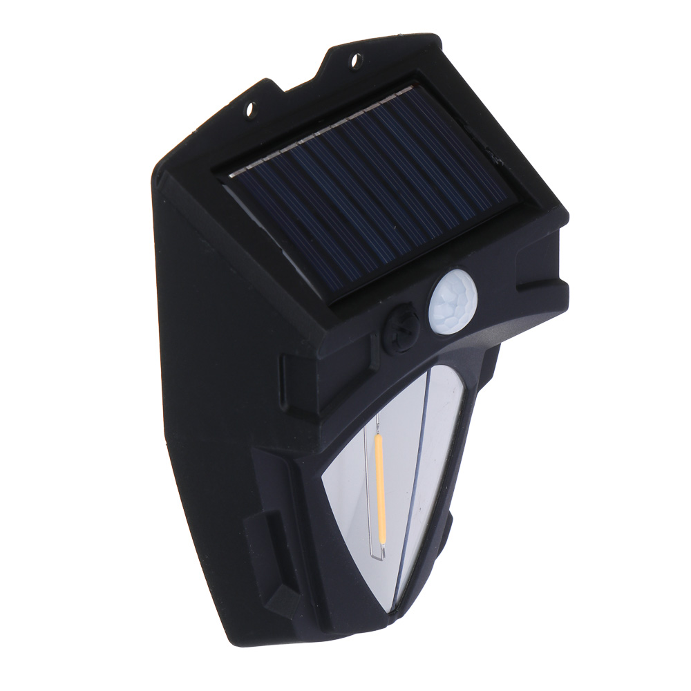 ЕРМАК Светильник, солнечная батарея, 1-1 LED, 800мАч, 3 режима, пластик, 110х55х165 мм, датчик движ - #1