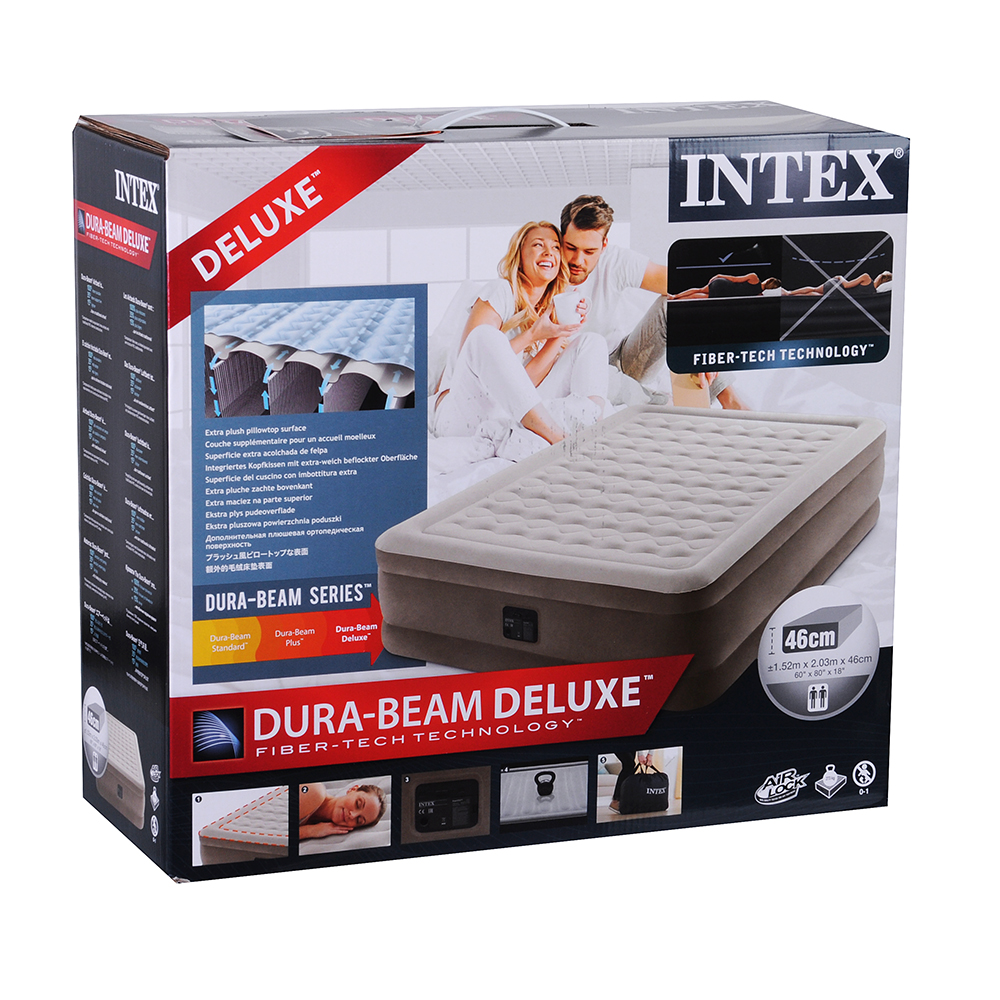 Кровать надувная Intex "Ultra Plush" со встроенным насосом - #2