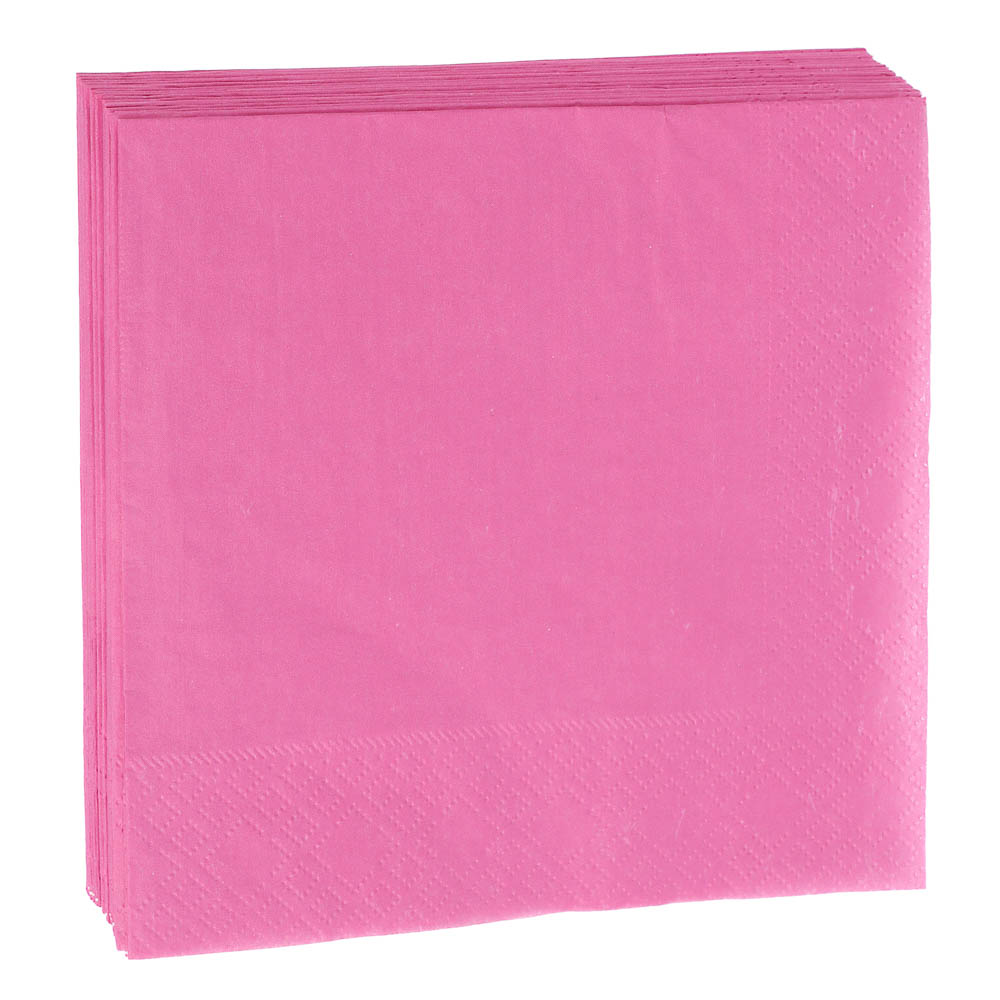 Салфетки бумажные Лилия Желтый/Розовый, 33х33см, 2 слоя, 20л - #2