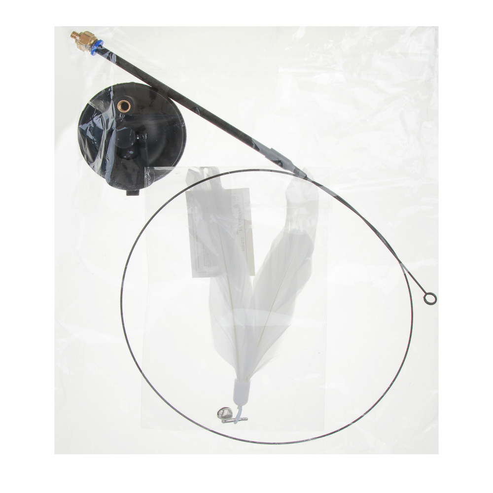 VETTA Дразнилка на присоске, перья, стальная проволока, поливинилхлорид, 88 см - #10