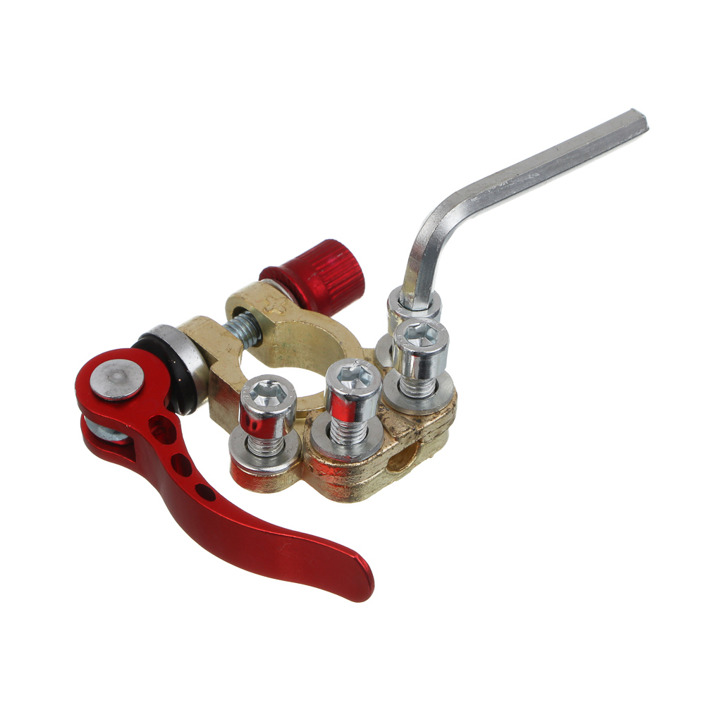 ЕРМАК Клеммы для аккумуляторов быстросъемные, евротип, цинк, шестигранник и 2 прокладки в комплекте - #5