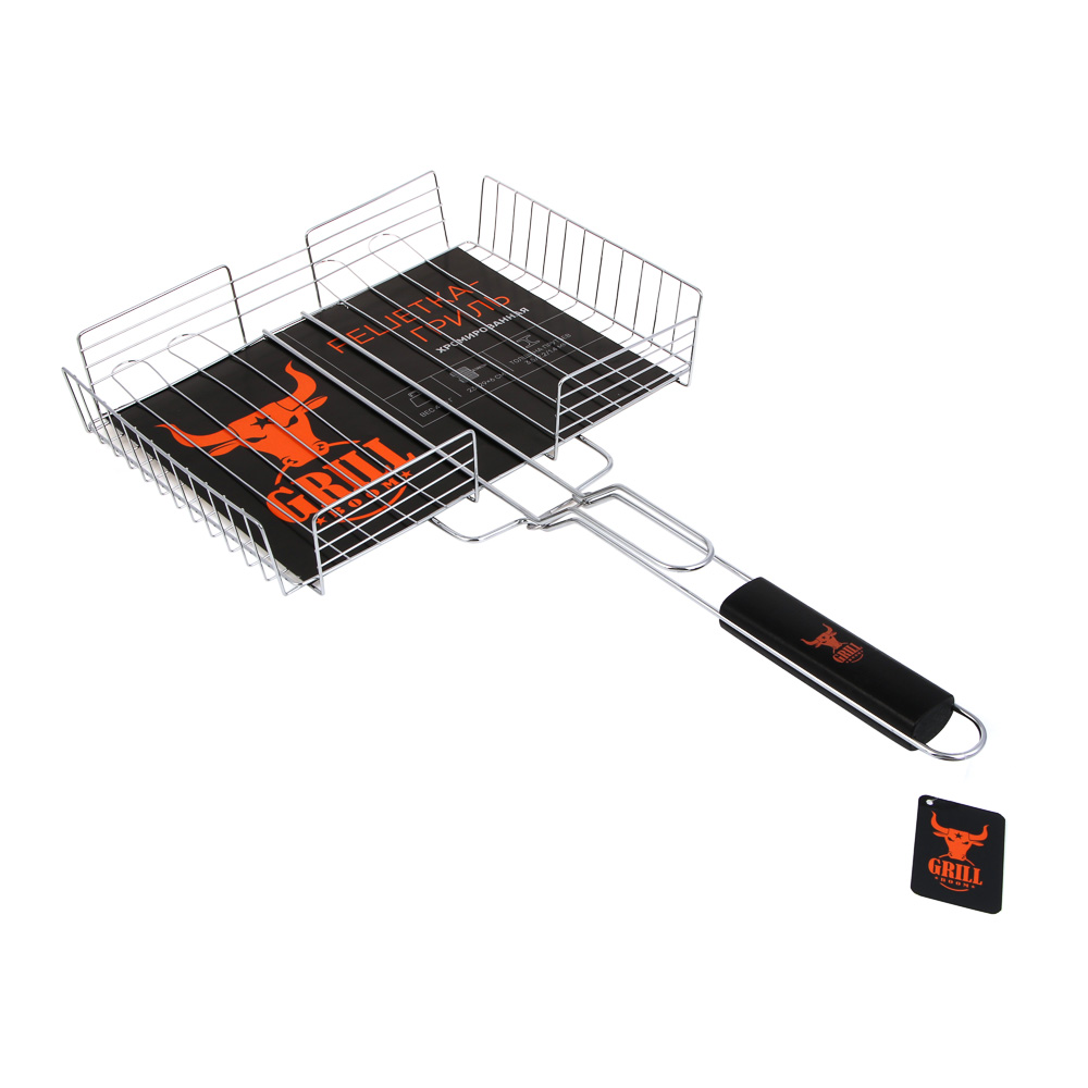 Решетка гриль хром. тм GRILLBOOM, 23x29x6см - #9