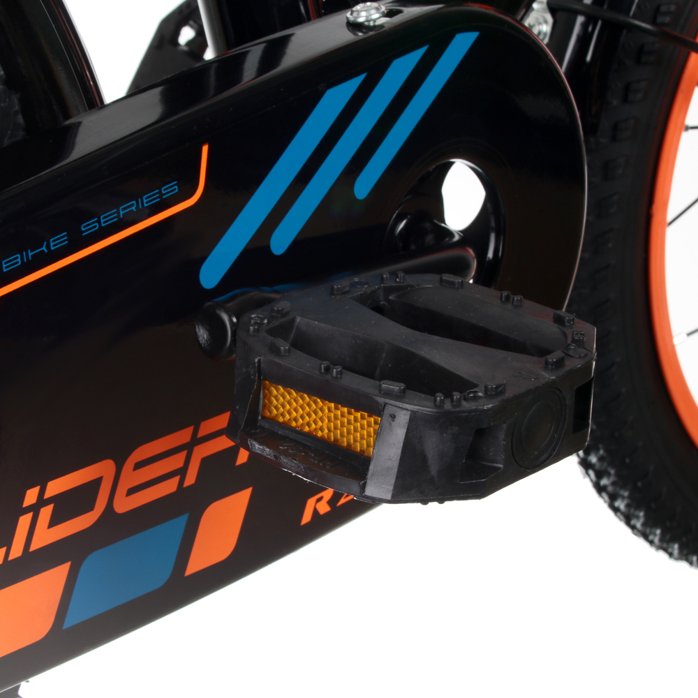 Велосипед детский двухколесный Slider 16", черно-оранжевый - #7