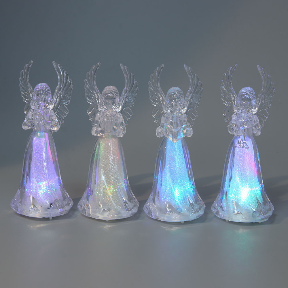 СНОУ БУМ Светильник декоративный LED в виде ангелочка, 5х11,5см, PS, 3хAG3, 1режим, мерцание, 4диз. - #8
