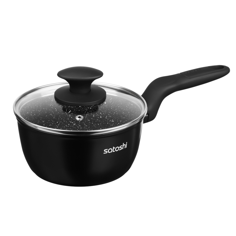 SATOSHI Стоун Наб.пос.10пр, ковш+крышка 1,3л, кастр.+крышки 2,3;3,8;5,7л, сковороды 24,28см, индукц. - #6