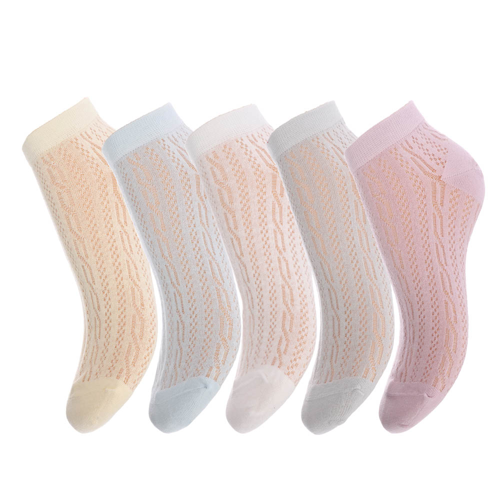 Носки женские короткие, тм Turkan, р. 36-41, 90%хлопок, 8% п/а, 2%лайкра,цвета в ас-те, MY7209 - #1