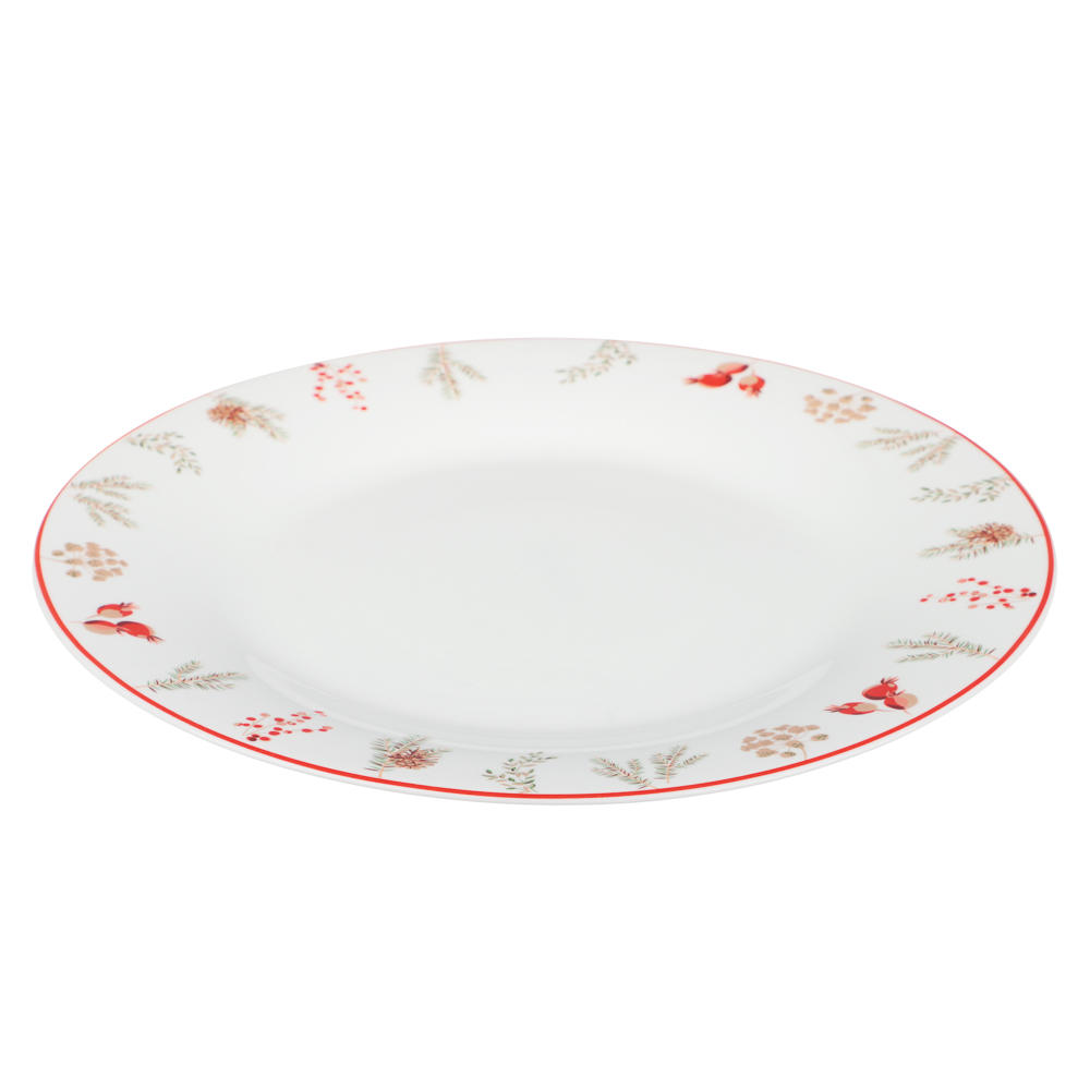 MILLIMI Шишки Тарелка подстановочная 25см, опаловое стекло - #2