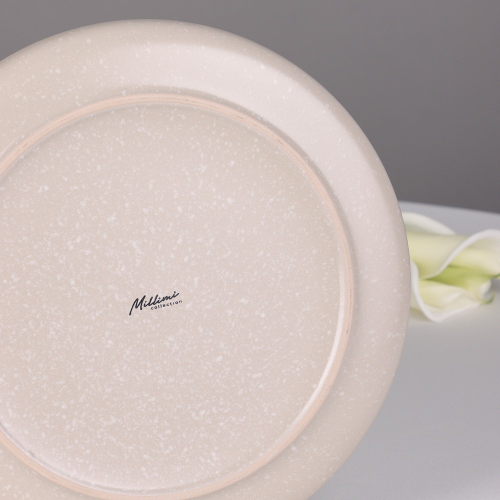 MILLIMI Тарелка подстановочная 26.5х2.8см, керамика, бежевый - #8