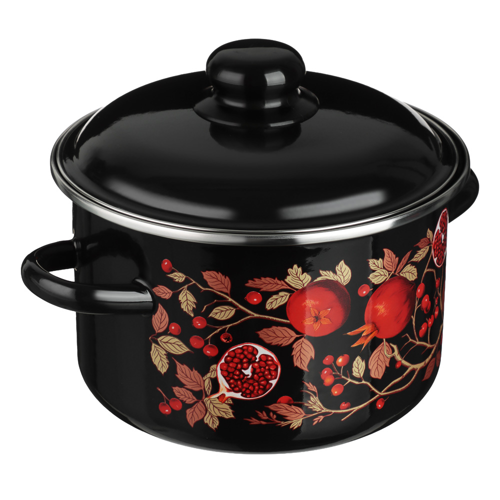 Гранат Кастрюля эмалированная 3л, индукция - #2