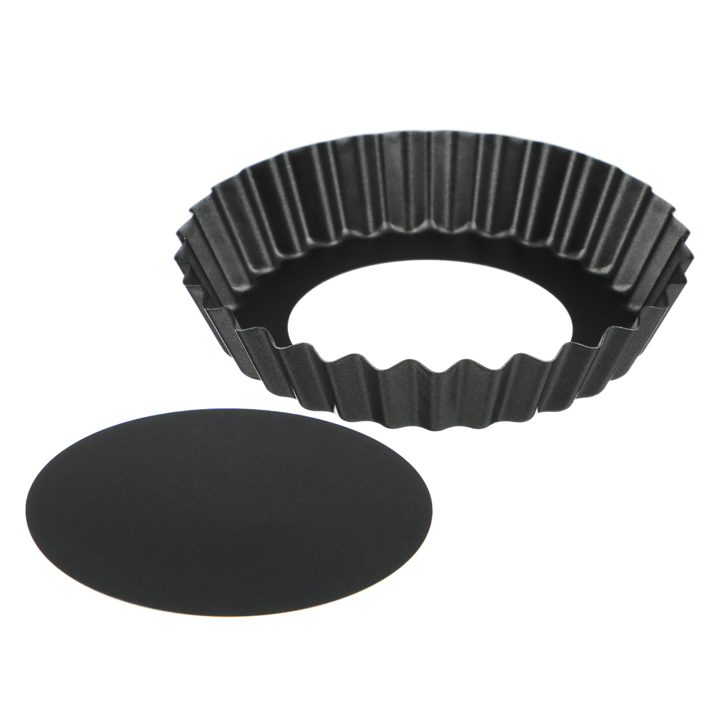 VETTA Набор форм для выпечки 4 шт "Тарталетка" 10,5х2см, угл.сталь, антипригарное покрытие - #3