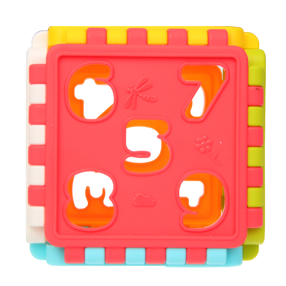 Развивающая игрушка сортер ИГРОЛЕНД "Бизикуб", PP, 8,2х8,2х8,2см - #7
